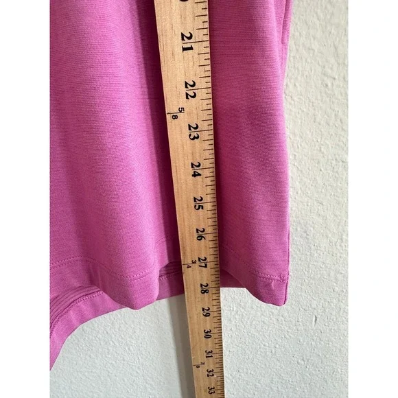Lululemon Evolution Short Sleeve Polo Oxford Shirt Pink Mens Large Golf Athletic - Picture 4 of 9